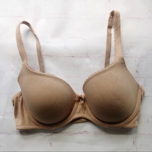 [Victoria’s Secret] body lined demi Nude bra 34D